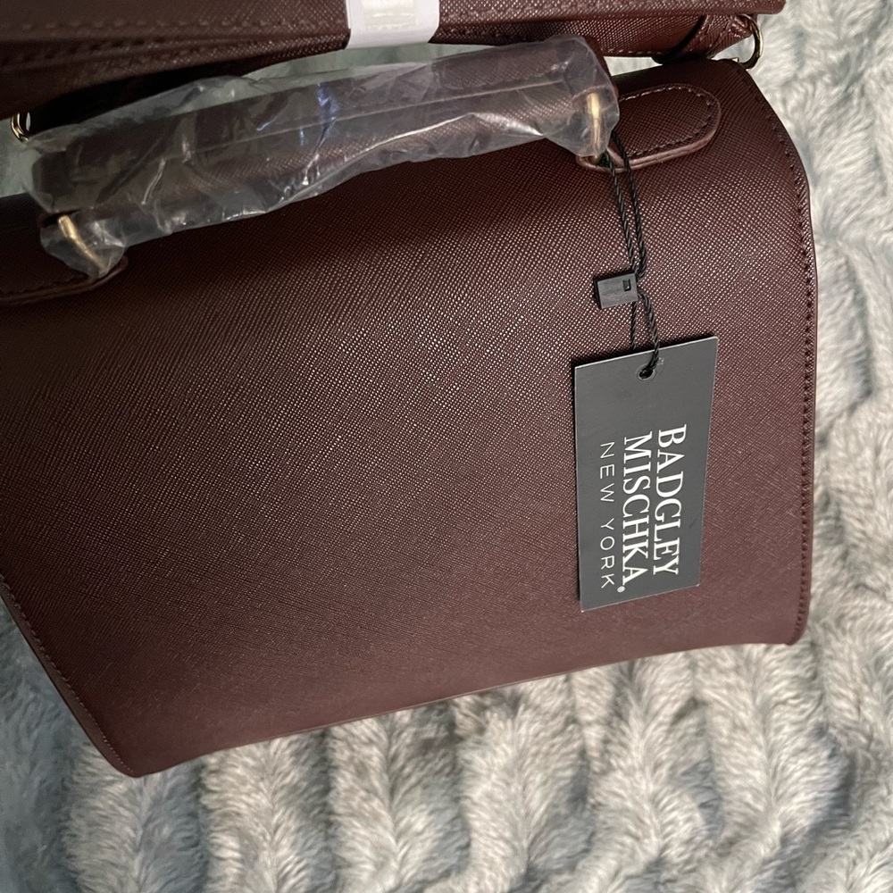 Badgley Mischka Rich Brown  Bag crossbody bag shoulder bag - Picture 10 of 15